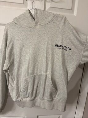 Fear of God Essentials Men's Light Gray Hoodie Sweatshirt W/Pants